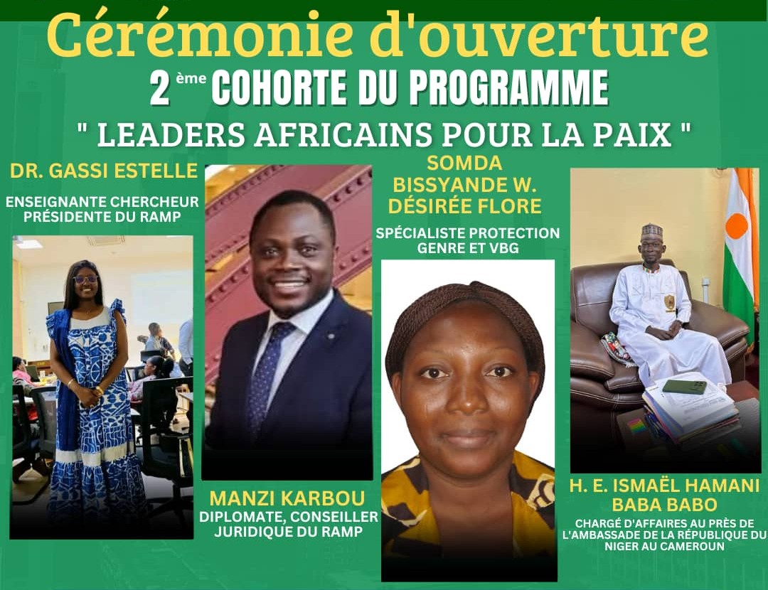 Lancement officiel de la 2e cohorte du programme Leader Africain pour le Paix