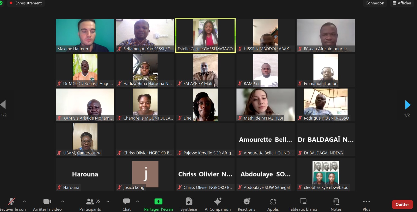 Clap de fin pour la 1ère cohorte du programme « Leader Africain pour la Paix »